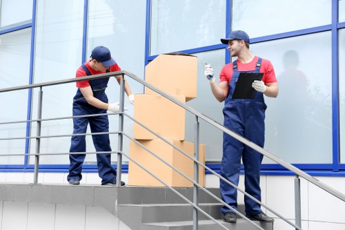 Staff member reviewing safety procedures at Norwoodgreen Storage