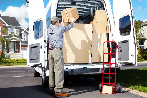 Low-carbon van used for sustainable local storage operations