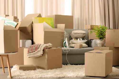 Settling into a new flat after removals in Norwoodgreen