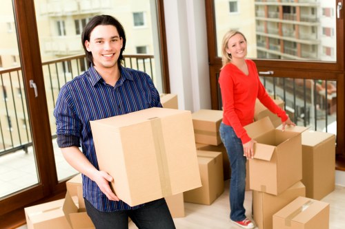 Careful loading for a compact house move in Norwoodgreen